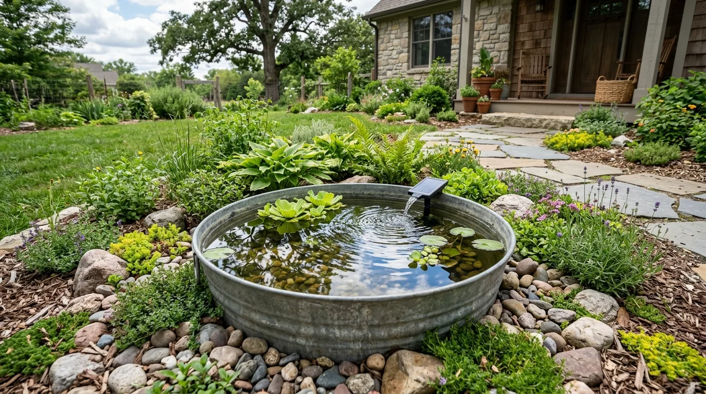 Front Yard With Framed Entry Focus